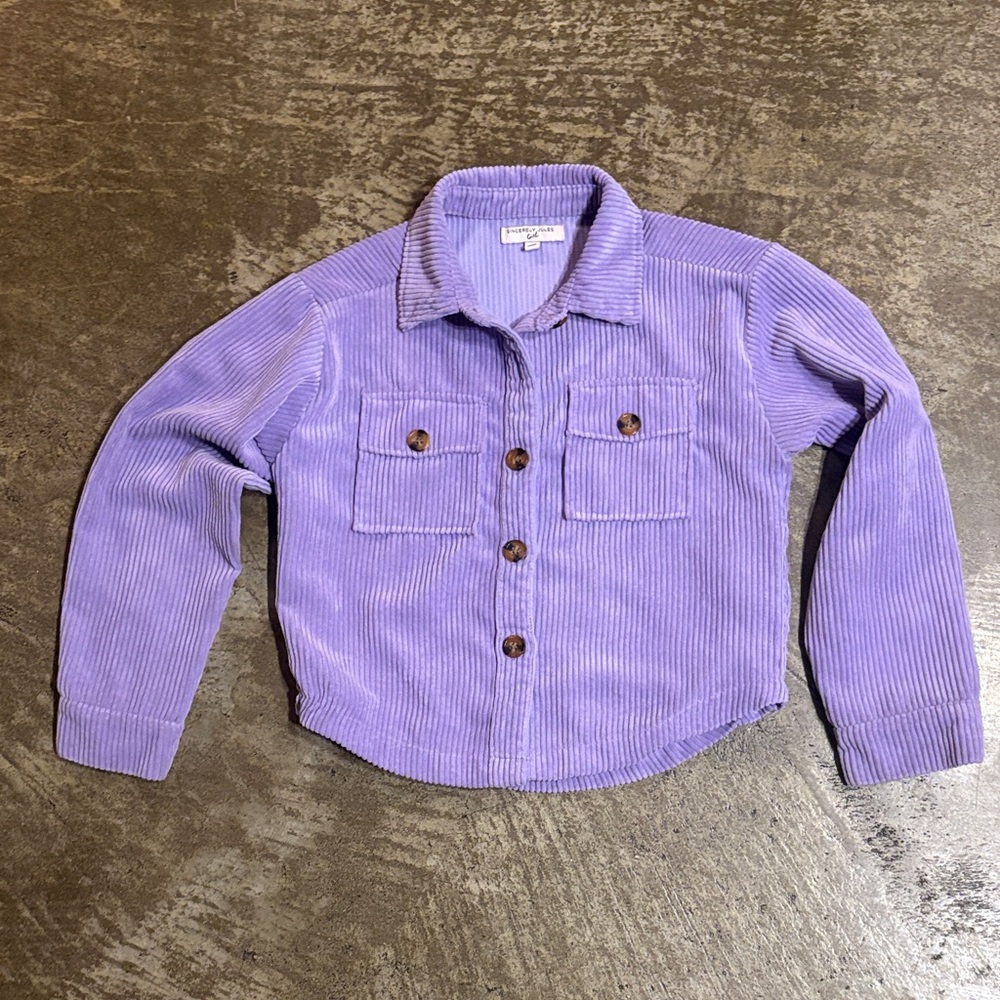 Sincerely Jules Lavender Corduroy Jacket